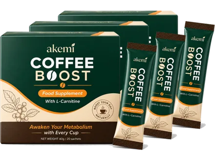 Akemi Coffee Boost – Paket mit 3 Boxen